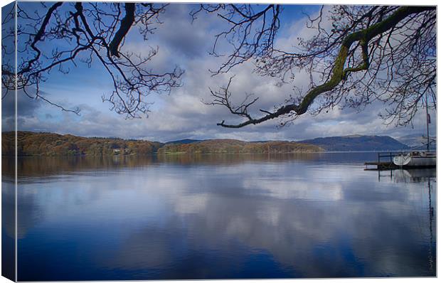 All Calm on Lake Windermere Canvas Print by Alan Gregson