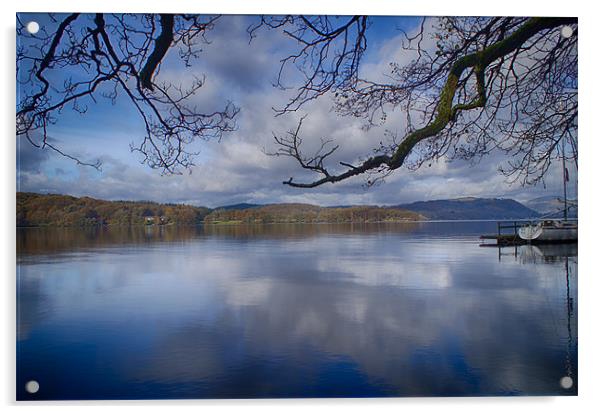 All Calm on Lake Windermere Acrylic by Alan Gregson