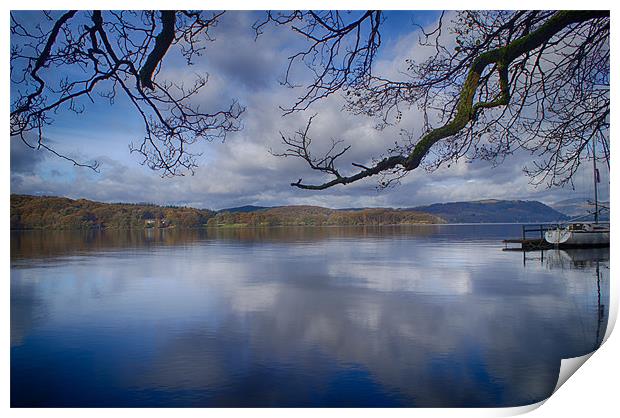 All Calm on Lake Windermere Print by Alan Gregson