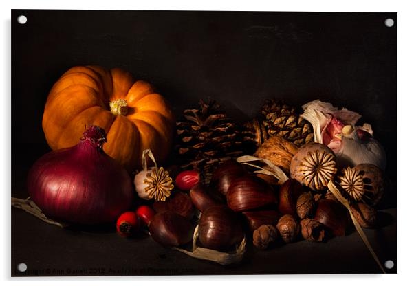 Halloween Harvest Acrylic by Ann Garrett
