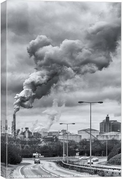 Pollution Canvas Print by Vinicios de Moura