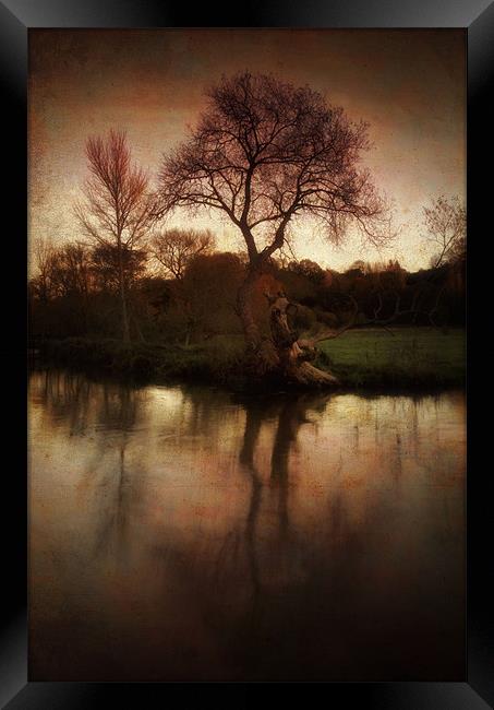By The Wey Framed Print by Chris Manfield