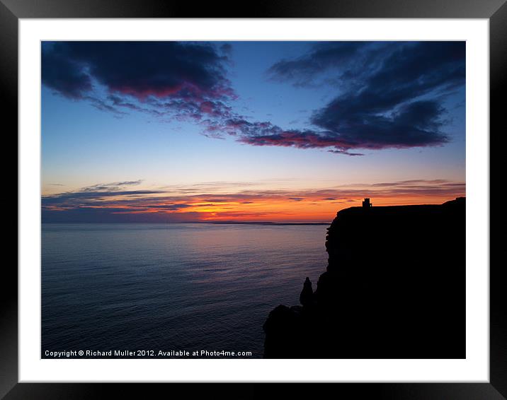 Aran Sunset Framed Mounted Print by Richard Muller