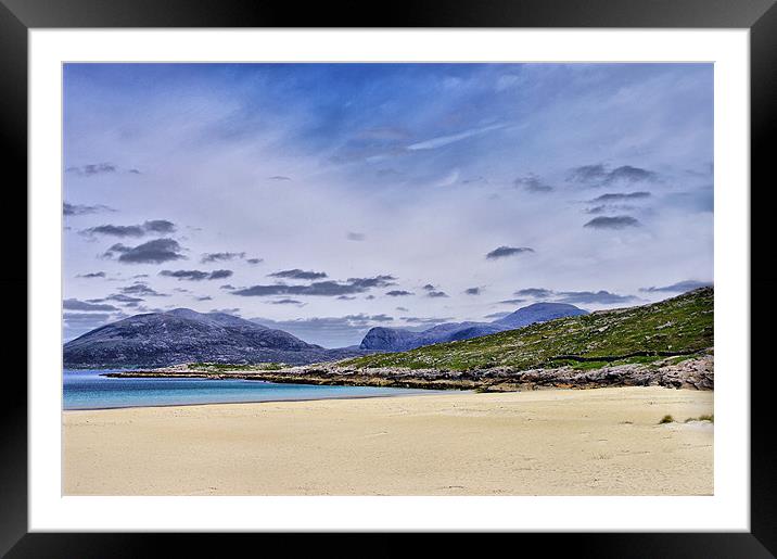 The Pale Sands of Luskentyre Framed Mounted Print by Jacqi Elmslie
