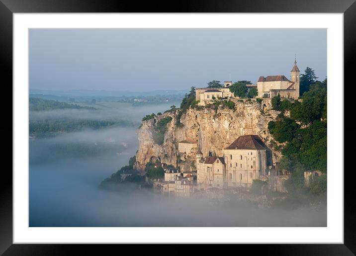 Rocamadour at Dawn Framed Mounted Print by Tracey Whitefoot
