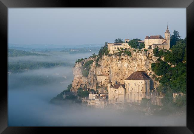 Rocamadour at Dawn Framed Print by Tracey Whitefoot