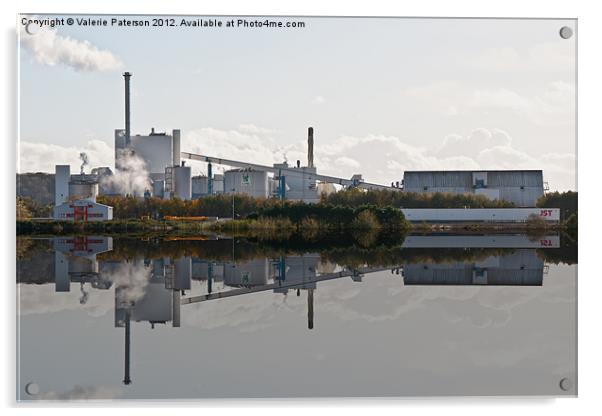 Irvine Paper Mill Acrylic by Valerie Paterson