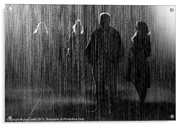Rain Room Acrylic by paul petty