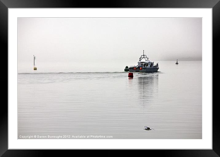 Patrolling Into The Mist Framed Mounted Print by Darren Burroughs