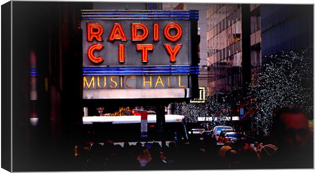 Radio City Canvas Print by Jed Pearson