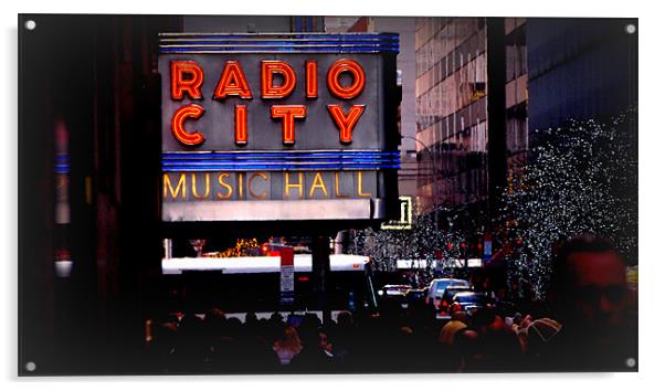 Radio City Acrylic by Jed Pearson