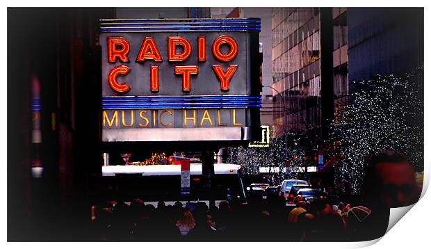 Radio City Print by Jed Pearson