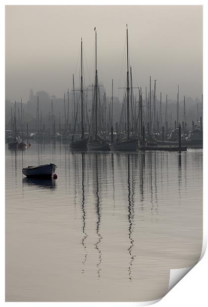 Tall Ship Reflections Print by Darren Burroughs