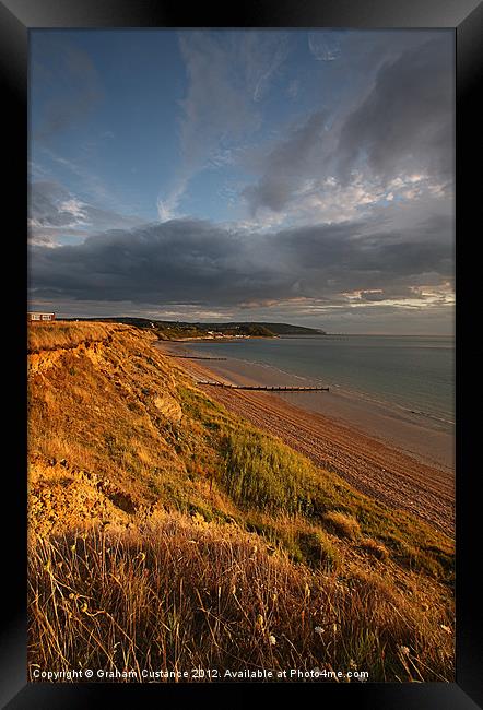 Colwell Bay, Isle of Wight Framed Print by Graham Custance