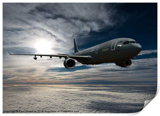 Voyager refuelling jet Print by P H