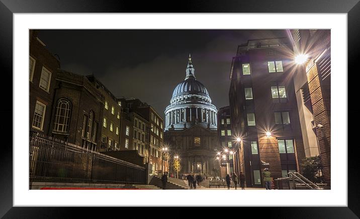 St Paul's Cathedral Framed Mounted Print by David Shackle