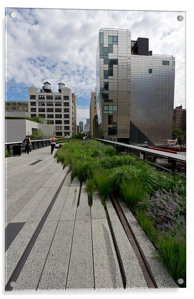 High Line NYC Acrylic by Gary Eason