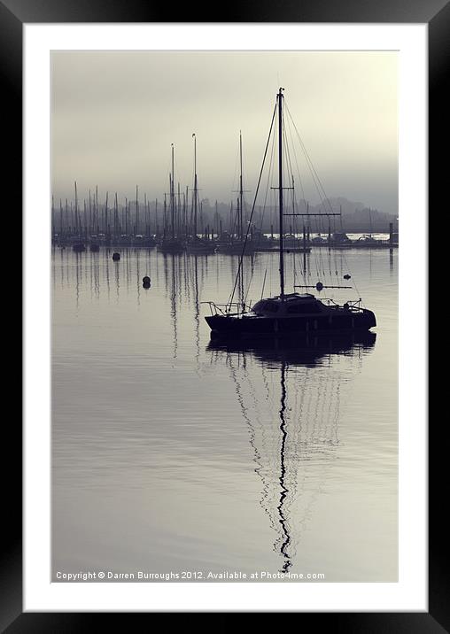 Still Harbour Mornings Framed Mounted Print by Darren Burroughs