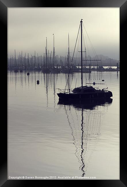 Still Harbour Mornings Framed Print by Darren Burroughs