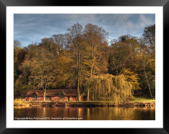 Boating Shed at Durham Framed Mounted Print by Ray Pritchard