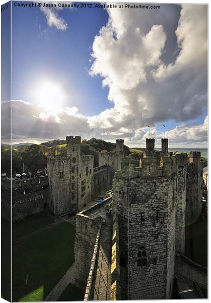 Caernarfon Castle. Canvas Print by Jason Connolly