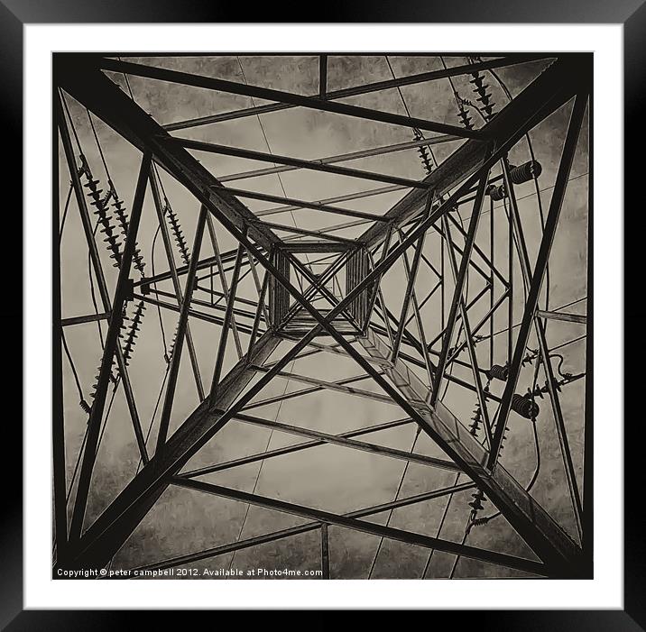 Tower Of Electric Framed Mounted Print by peter campbell