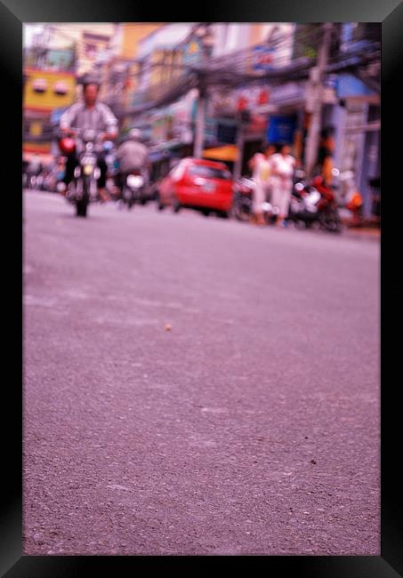 The streets of Nam Framed Print by Kerryann Logan