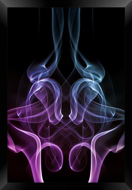 Smoke Photography #1 Framed Print by Louise Wagstaff