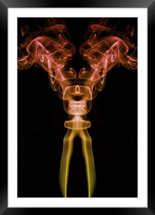 Smoke Photography #2 Framed Mounted Print by Louise Wagstaff