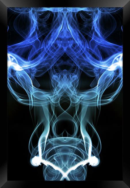 Smoke Photography #3 Framed Print by Louise Wagstaff