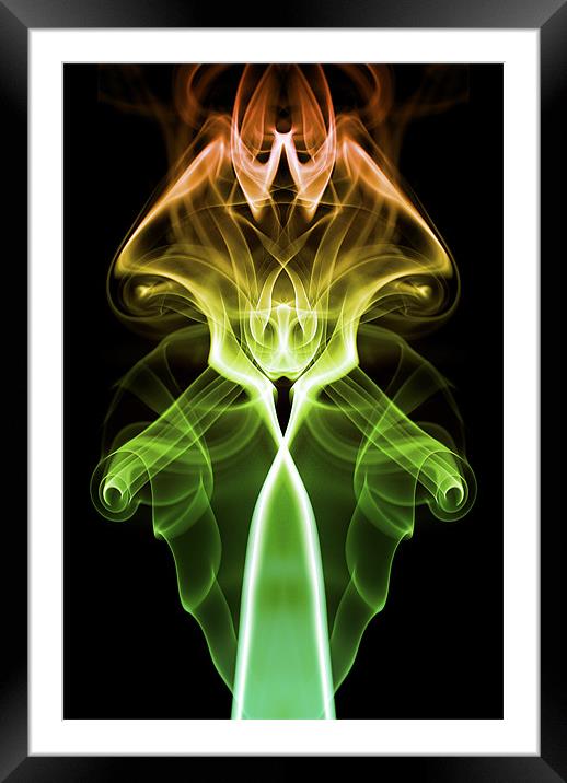 Smoke Photography #5 Framed Mounted Print by Louise Wagstaff