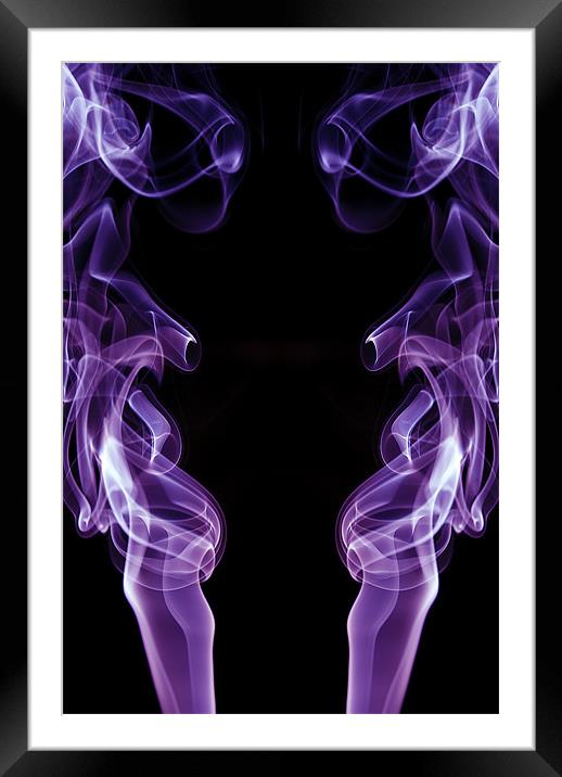 Smoke Photography #6 Framed Mounted Print by Louise Wagstaff