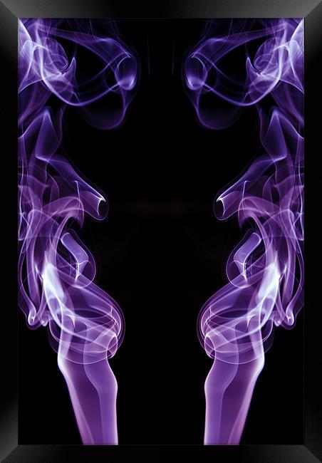 Smoke Photography #6 Framed Print by Louise Wagstaff