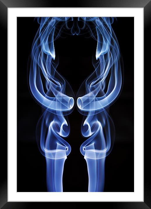 Smoke Photography #7 Framed Mounted Print by Louise Wagstaff