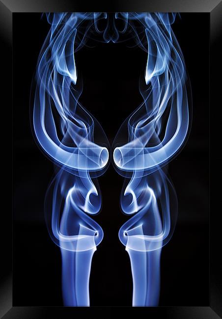 Smoke Photography #7 Framed Print by Louise Wagstaff