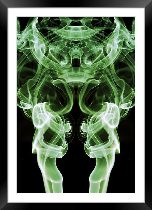 Smoke Photography #8 Framed Mounted Print by Louise Wagstaff