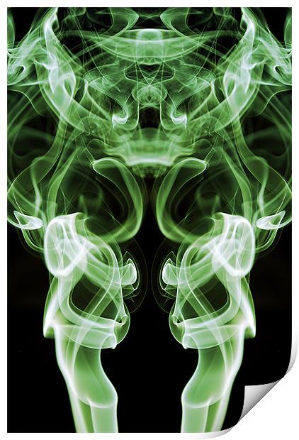 Smoke Photography #8 Print by Louise Wagstaff
