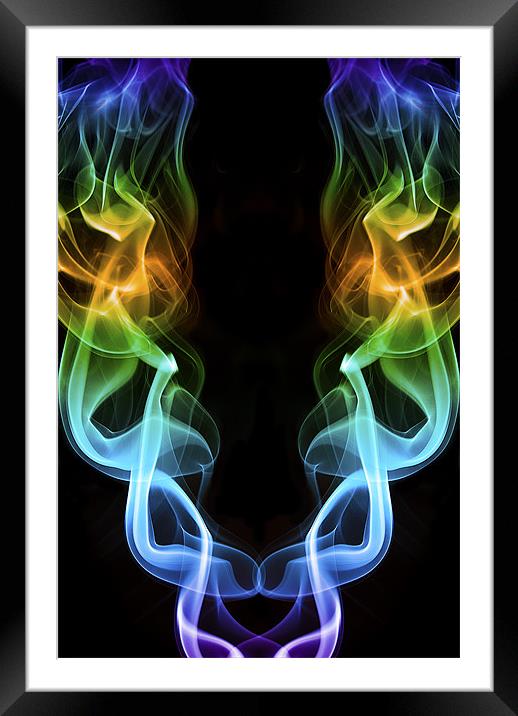 Smoke Photography #10 Framed Mounted Print by Louise Wagstaff