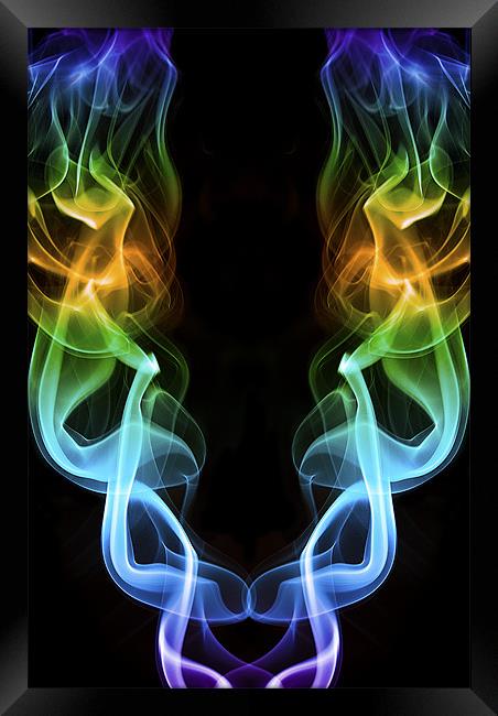 Smoke Photography #10 Framed Print by Louise Wagstaff