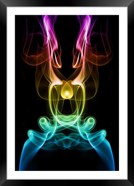 Smoke Photography #11 Framed Mounted Print by Louise Wagstaff