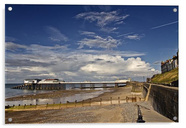 Cromer Pier at Low Tide Acrylic by Paul Macro