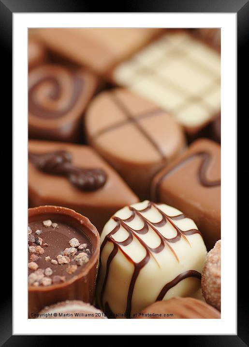 Belgium Chocolates Framed Mounted Print by Martin Williams
