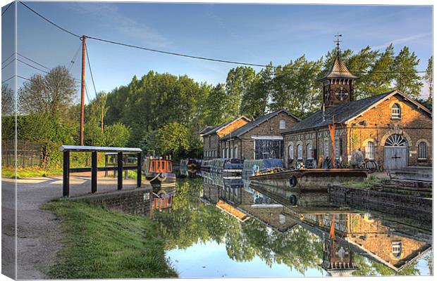 Canal Reflections Canvas Print by Graham Custance