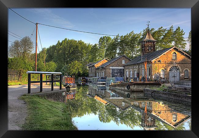 Canal Reflections Framed Print by Graham Custance