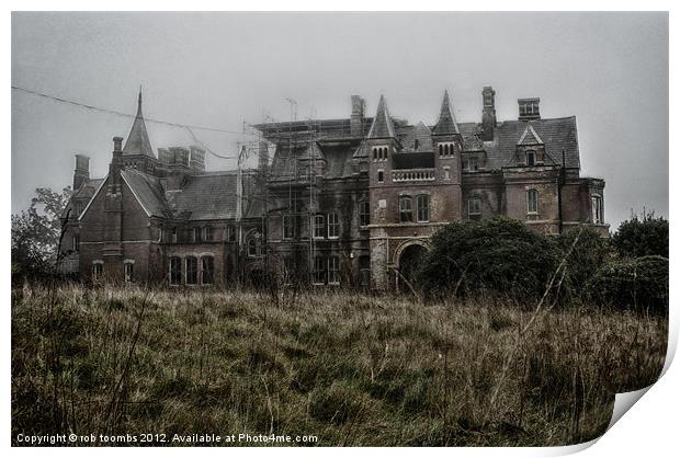 THE OLD MANOR Print by Rob Toombs