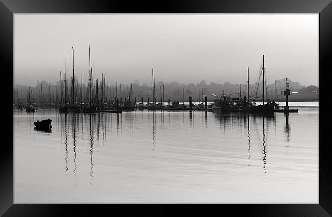 Tall Ship Reflections Brightlingsea Framed Print by Darren Burroughs