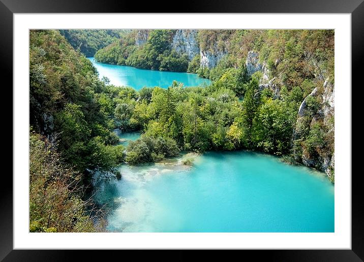 Plitvice National Park Lakes Framed Mounted Print by World Images
