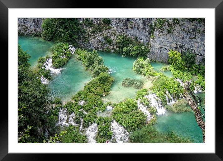 Plitvice Lakes Framed Mounted Print by World Images