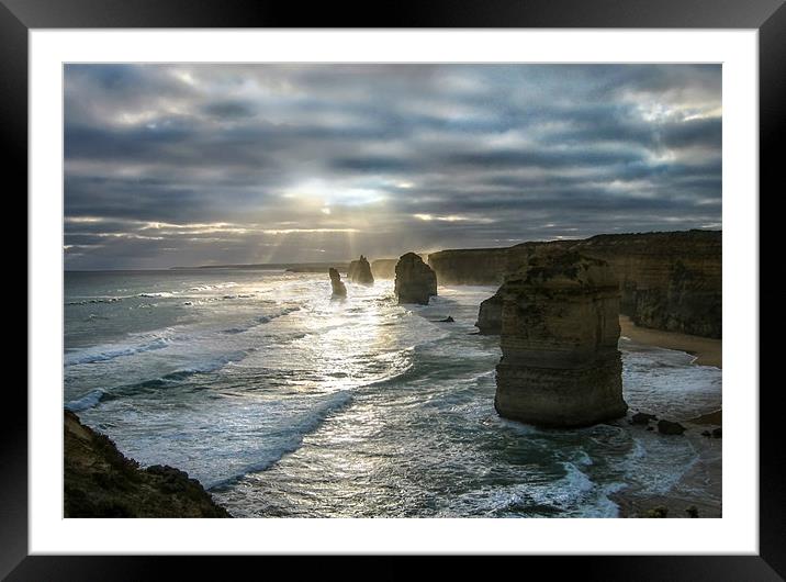 The Twelve Apostles Framed Mounted Print by World Images
