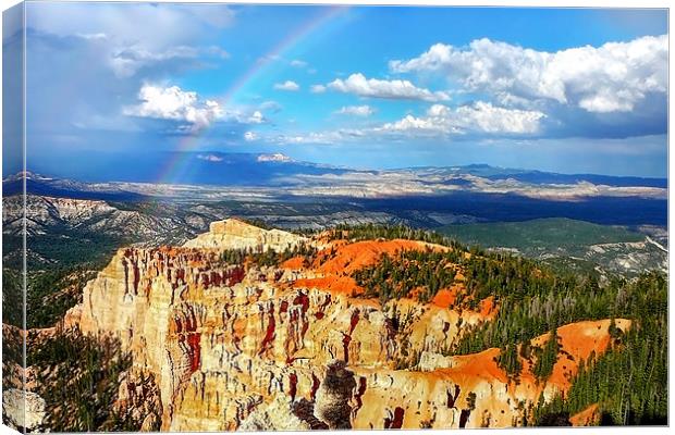Bryce Canyon Rainbow Canvas Print by World Images